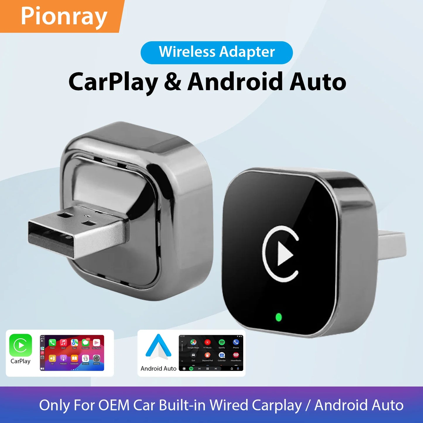 Adaptador carplay para coche inalambrico