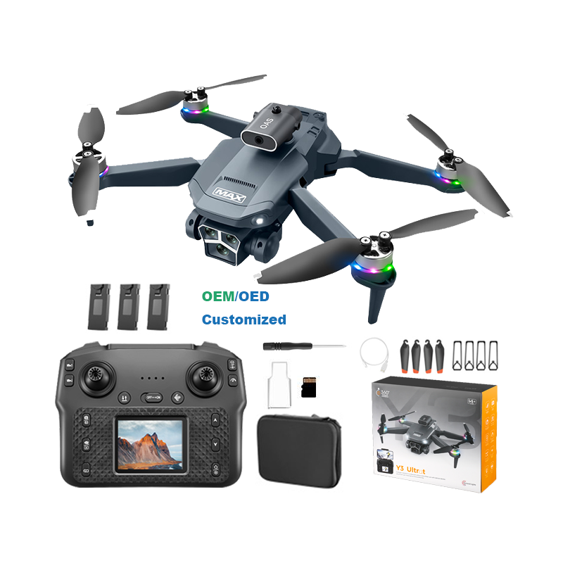 dron con control remoto con camara y pantalla con muchas funciones profesionales